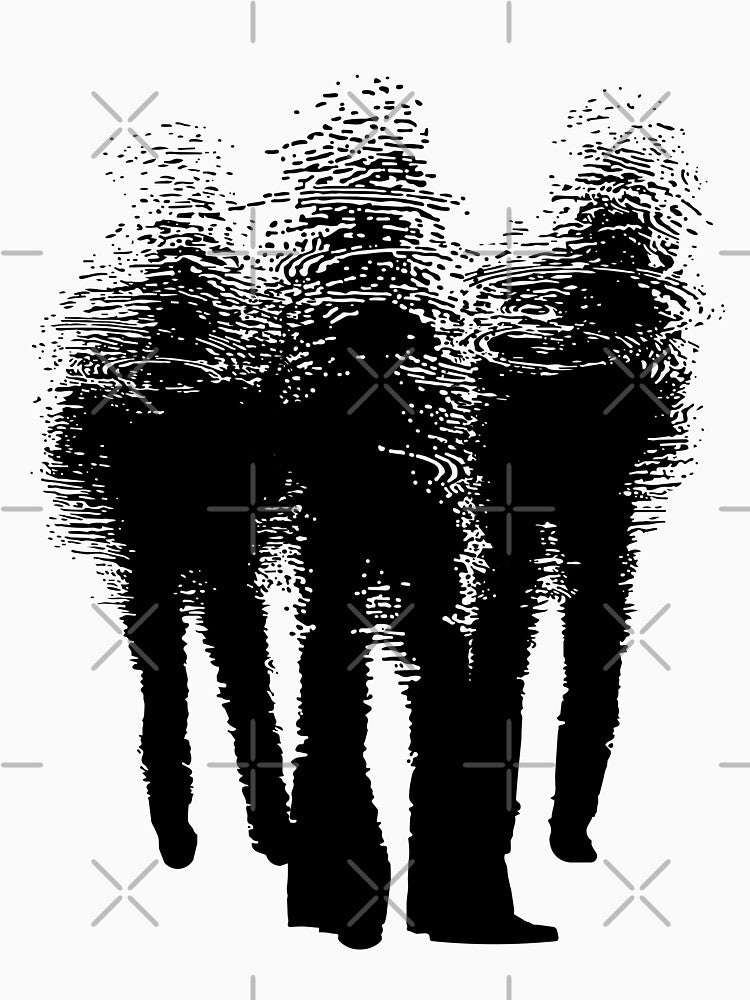 TRIO. PUDDLE ART GRAPHIC. Black by 5hertz