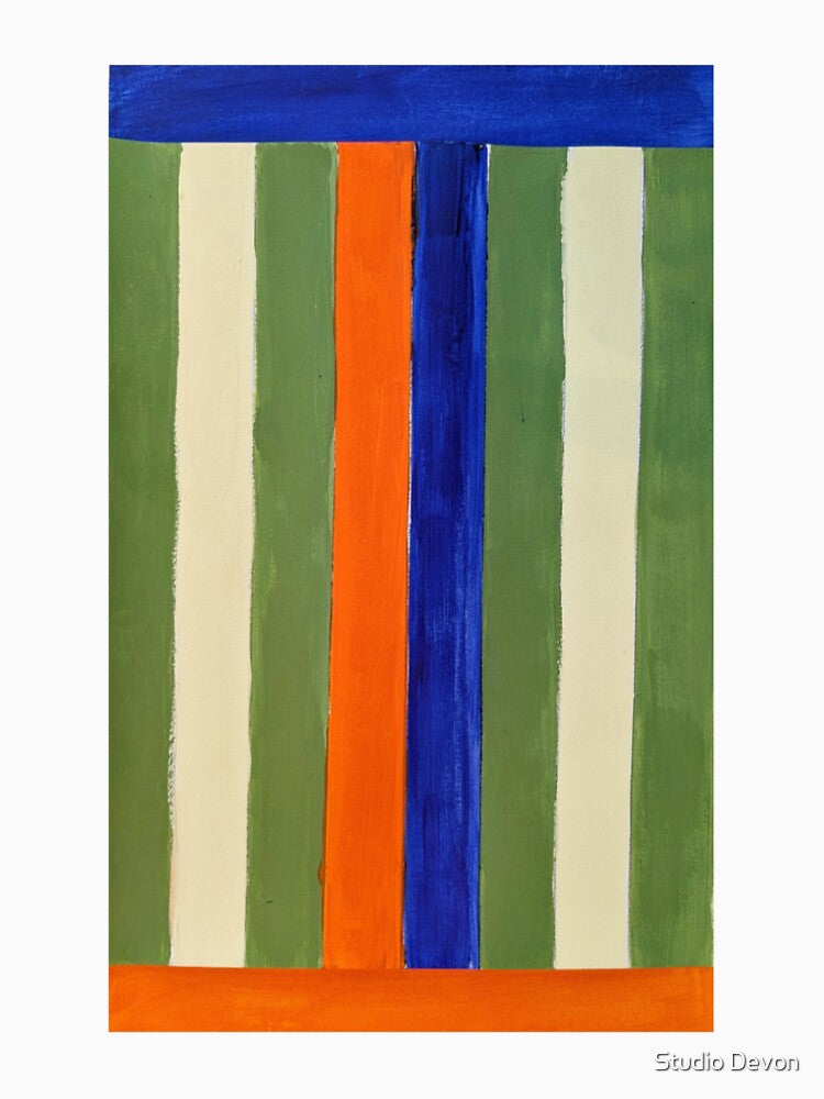 Seanna-bold colors contemporary stripes by Studio Devon