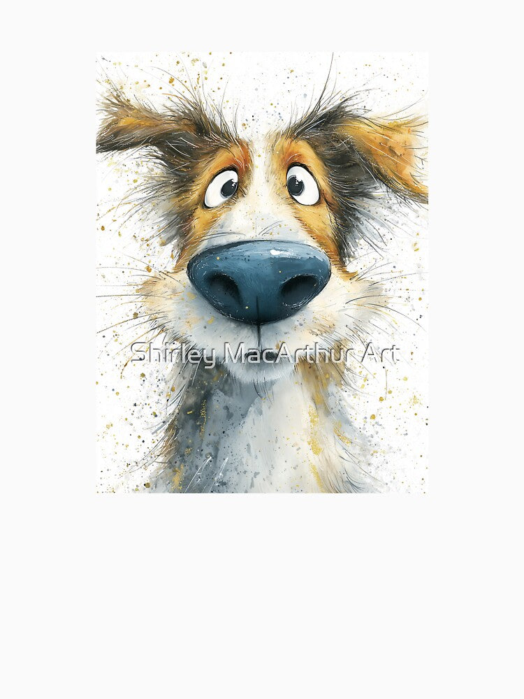 Shetland Collie Dog ' Sheltie Zoomy' BY SHiRLeY MacARTHuR by Shirley MacArthur Art