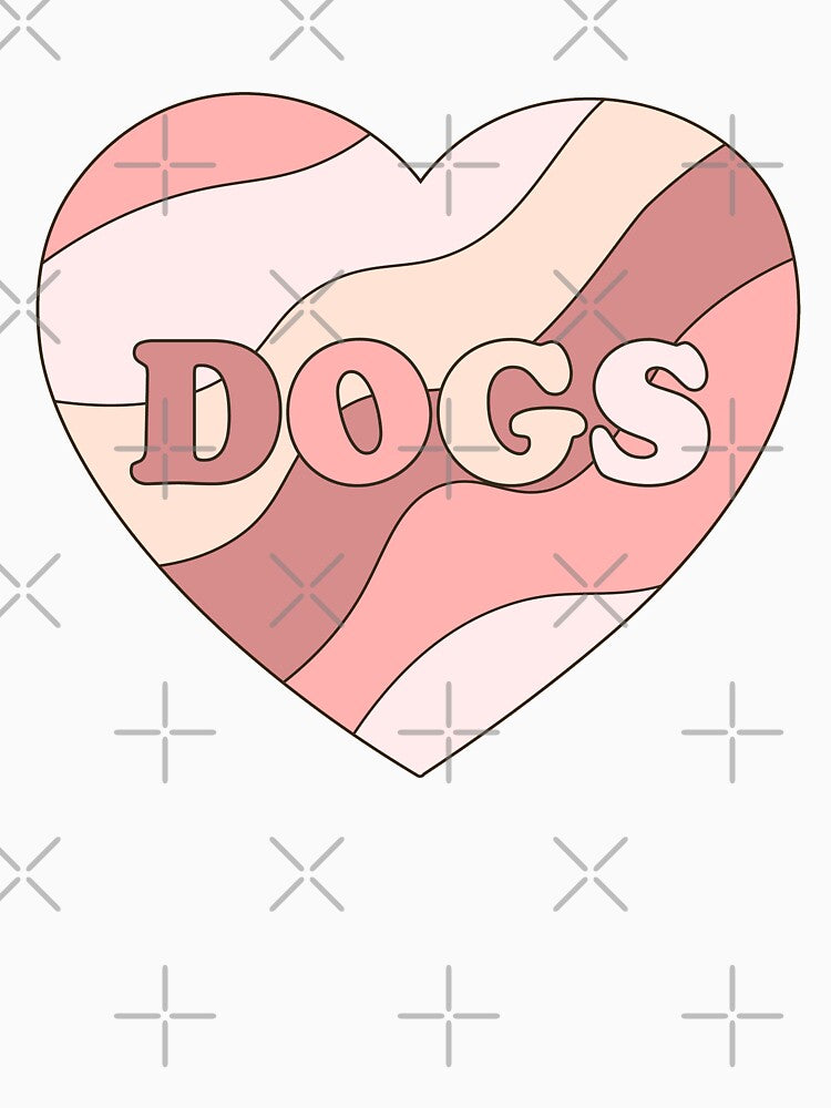 I love dogs retro heart by OkihanaShop