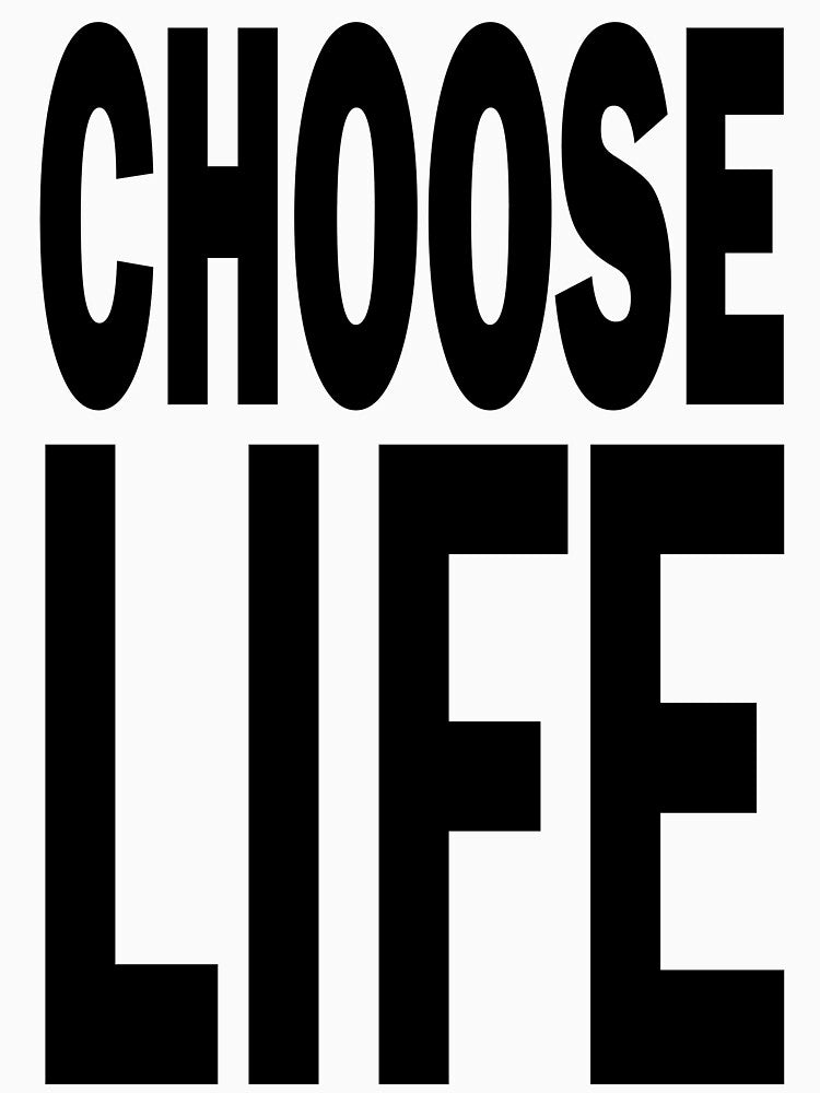 80's fancy dress, Choose life by OfficeShedInd