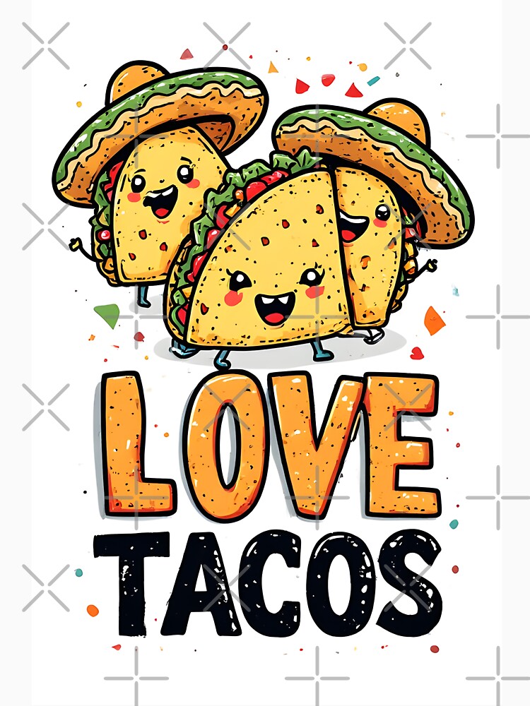 Love Tacos in Sombreros by owi-art