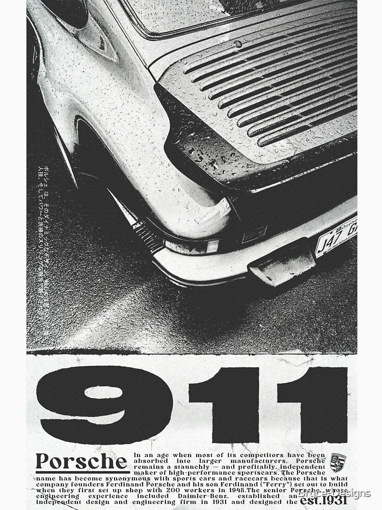 Retro Car Poster .1 by Bryce-Designs