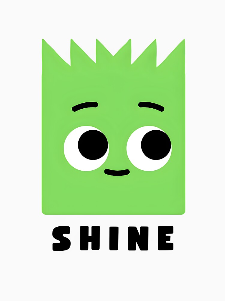 Cute Green Shine Character Cartoon by Cute Mee