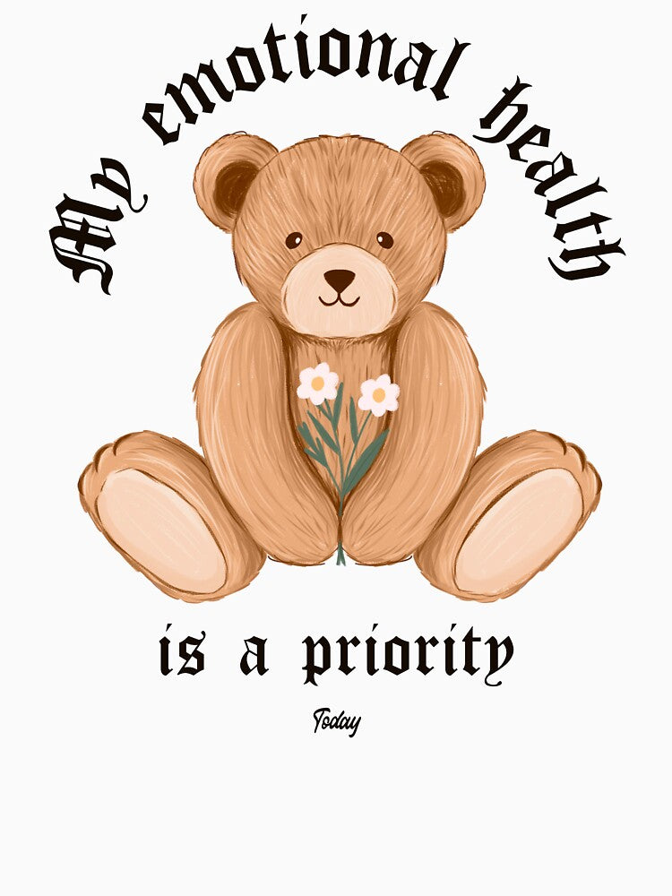 My emotional health is a priority today vintage positive vibes affirmation manifestation mental health by SoulfulT