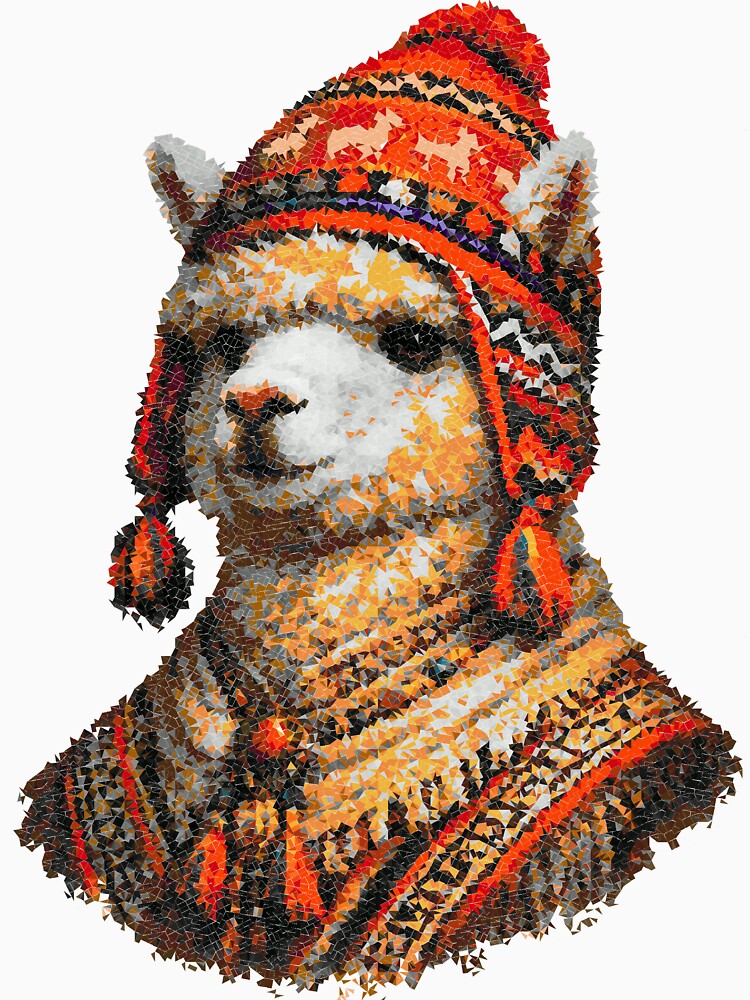 Alpaca in Chullo Pixels by florback