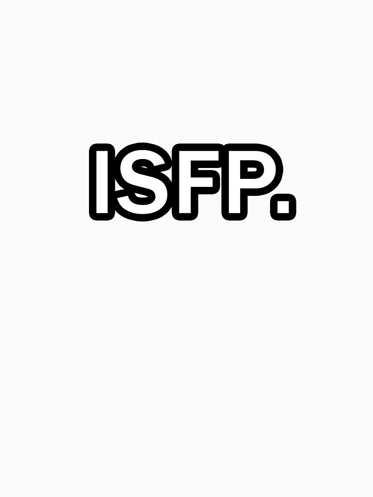 ISFP Text Stroke Black and White by Redpillars-2D