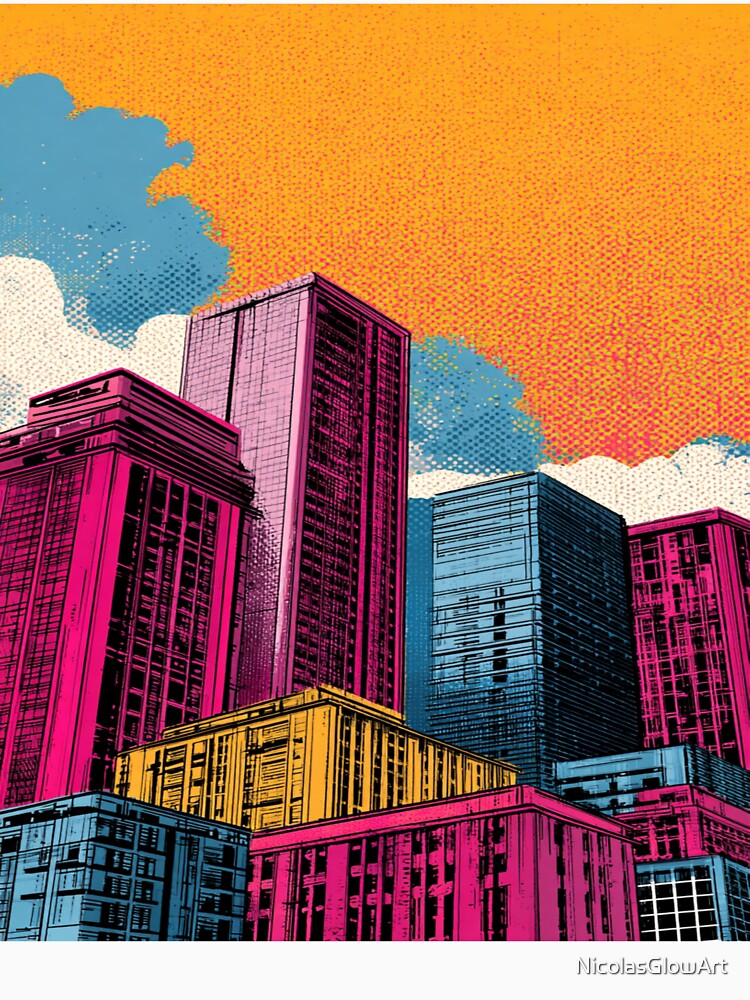 Pop Art Style Architecture by NicolasGlowArt