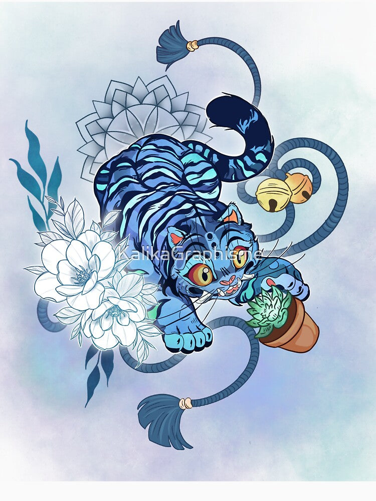 Blue tiger by KalikaGraphisme
