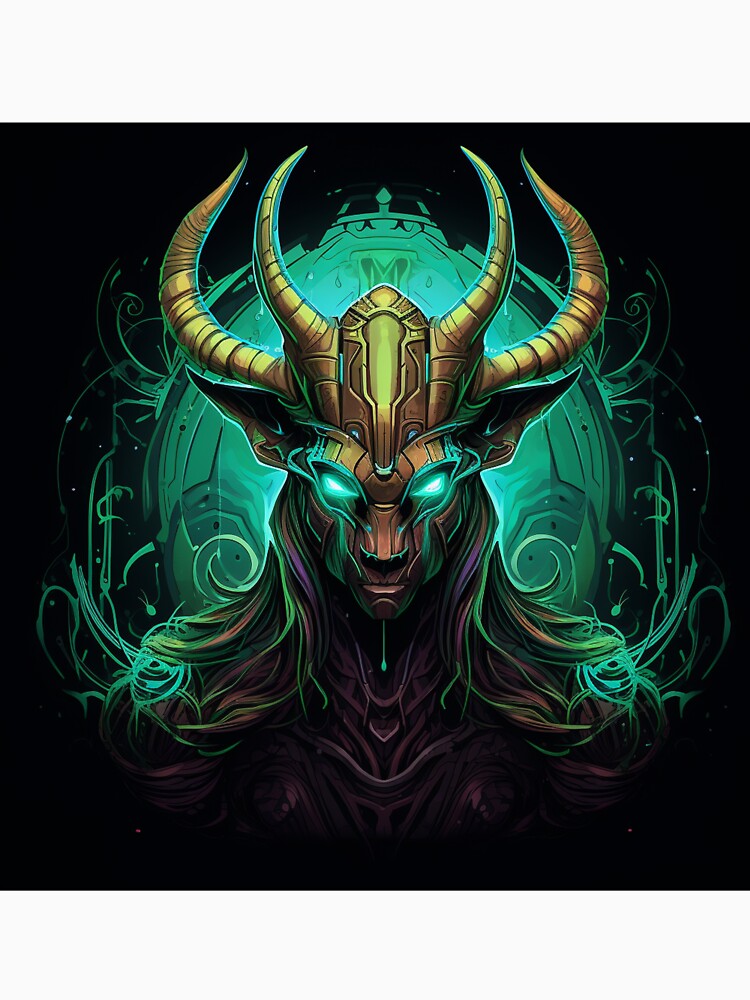 Goat God Neon Pop Art 2 by AstroRisq
