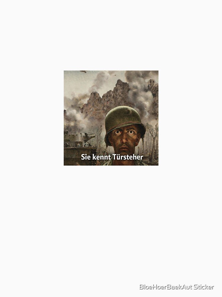 Soldier Meme Bouncer by BloeHoerBaekAut Sticker