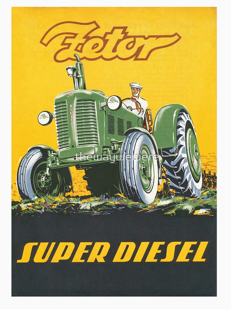 ZETOR SUPER DIESEL TRACTOR ART by thewaywewere