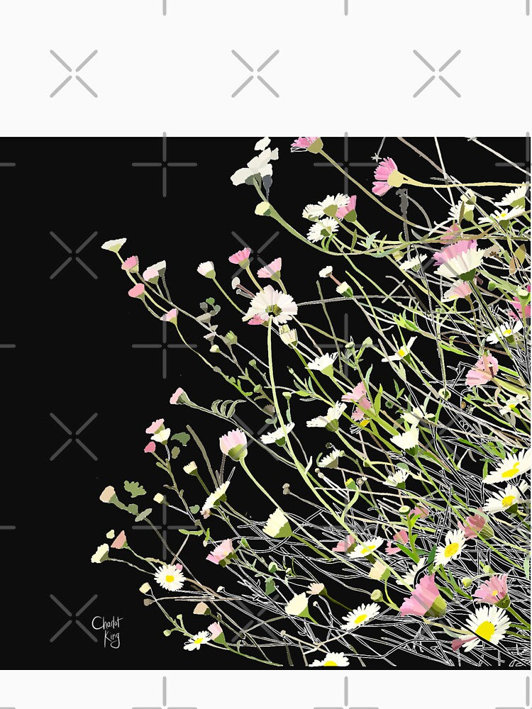 Flowers on the wall by LovelyDayArt