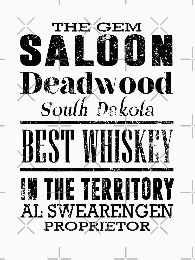 Funny Gifts The Gem Saloon Deadwood South Dakotas Territory Halloween by LeathaKessler