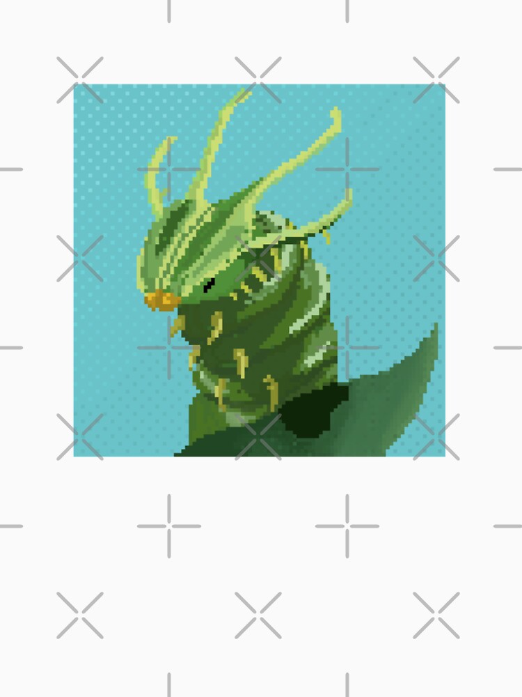 Pixel art caterpillar by DoodleSnake58