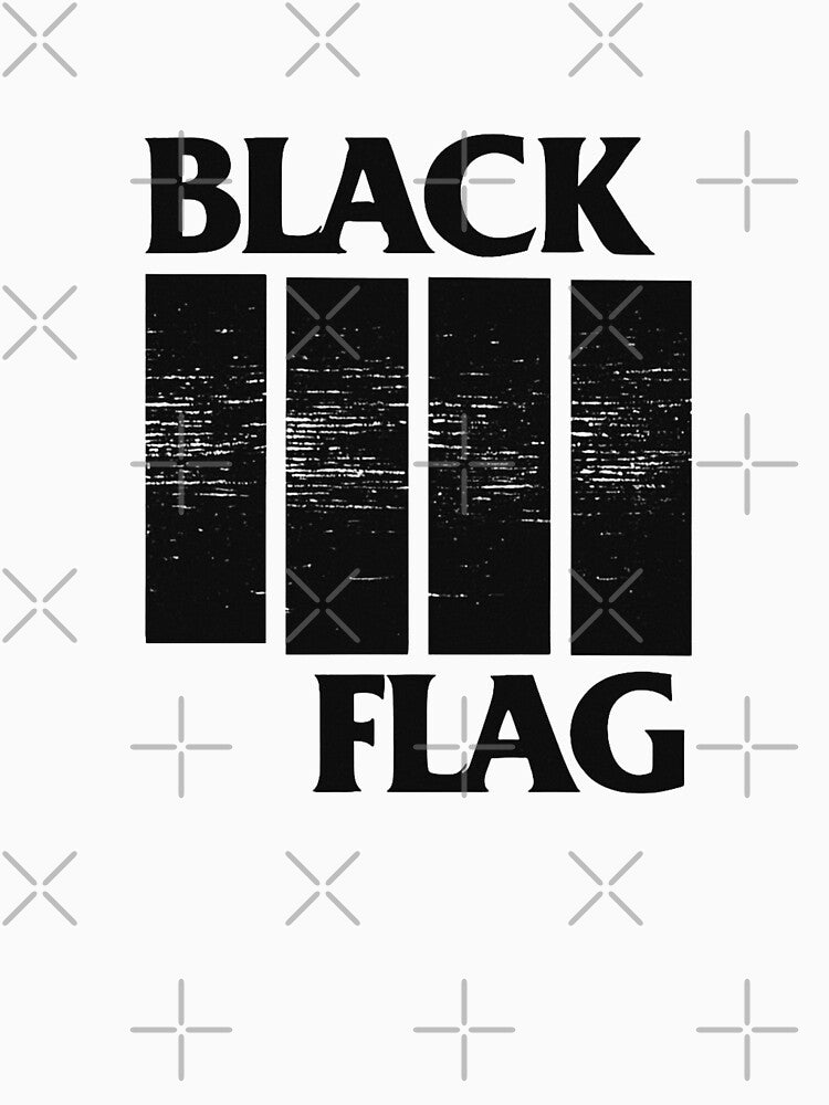 Black Flag Logo with Grunge Texture by loccotown168