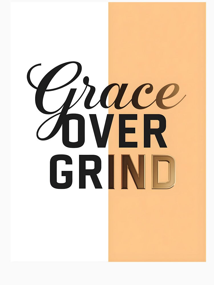 Grace Over Grind Faith Shirt – Christian Hustle Culture Alternative Tee, God’s Grace Over Effort Inspirational Apparel by pngfaithstudio