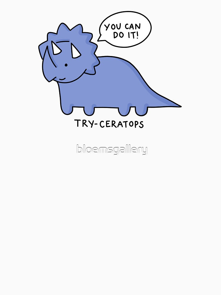 'try-ceratops' illustration by bloemsgallery