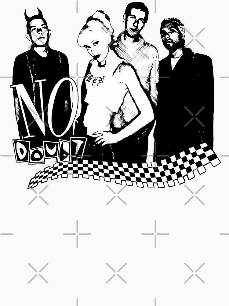 No Doubt 90s Rock Band - Black and White Style by Darkifun