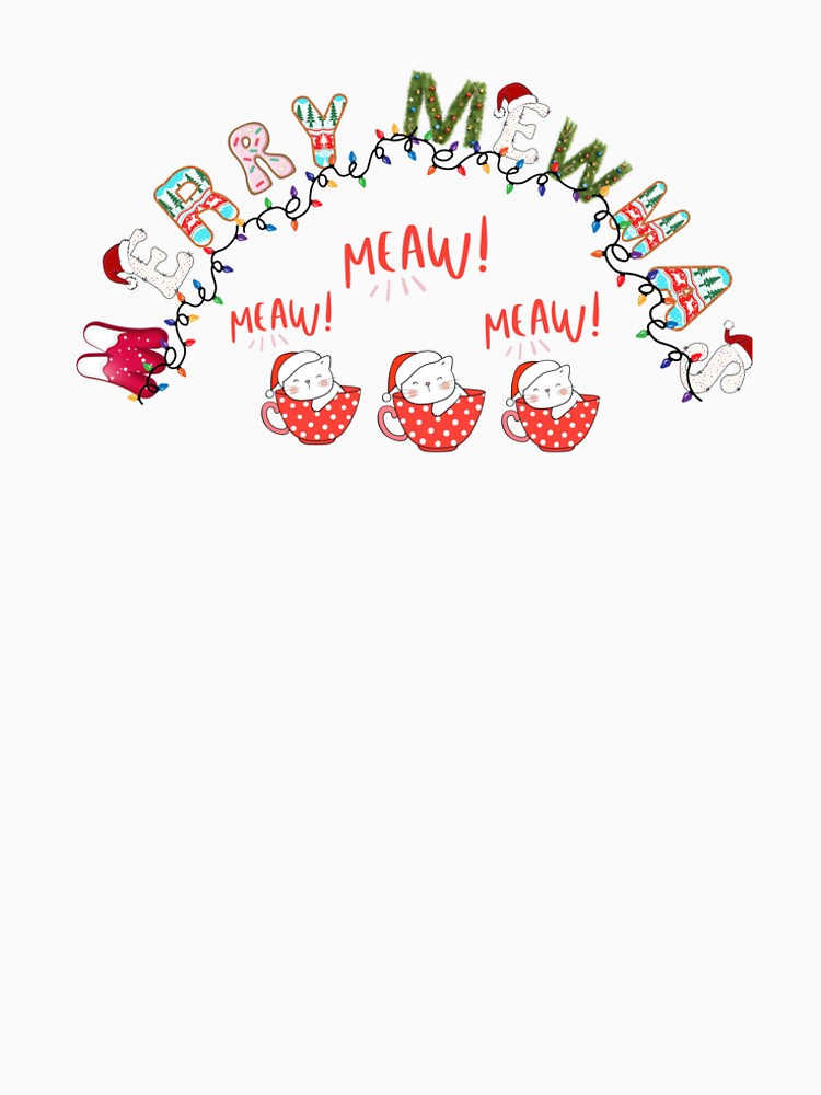 Perfect X-Mass Cat Sweater - Meowy Christmas for Cat Lovers, Happy Cat Xmas, Santa Hat Cat, Cat Lover Gift, Cat CrewNeck Sweater for her by Cat-culture-art