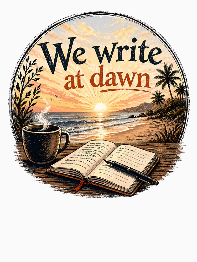 We Write at Dawn - Beach by WaywardWillowCo