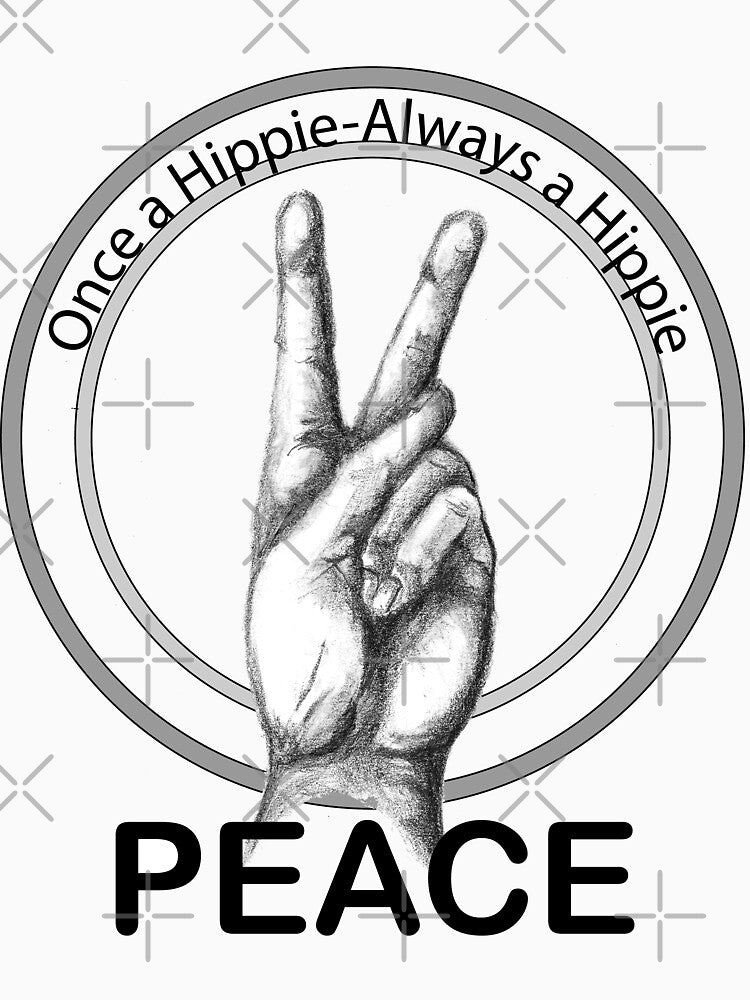 Hippie Peace Hand Sign by Charmaine Paulson