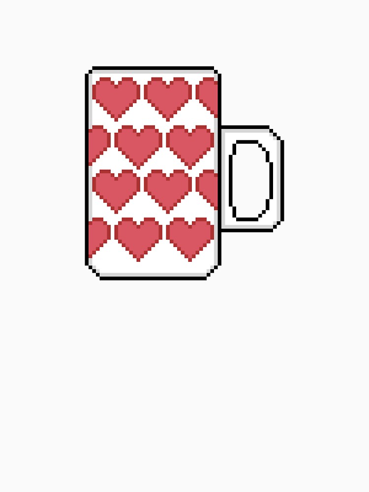 Heart Coffee Mug - Pixel Art by SP-workshop