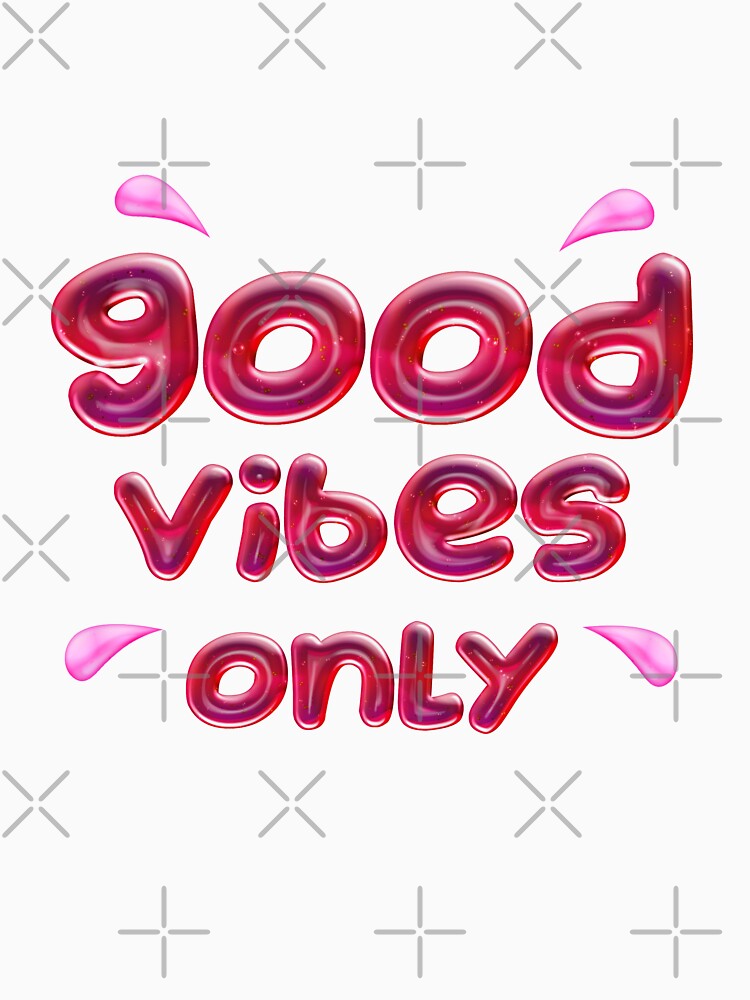 Good Vibes Only ( red ) Positive and Motivational Quote by RomeoSketches
