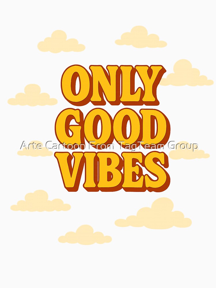 Only Good Vibes Poster - 70s Retro Vintage Typography Print by Arte Cartoon From TagTeam Group
