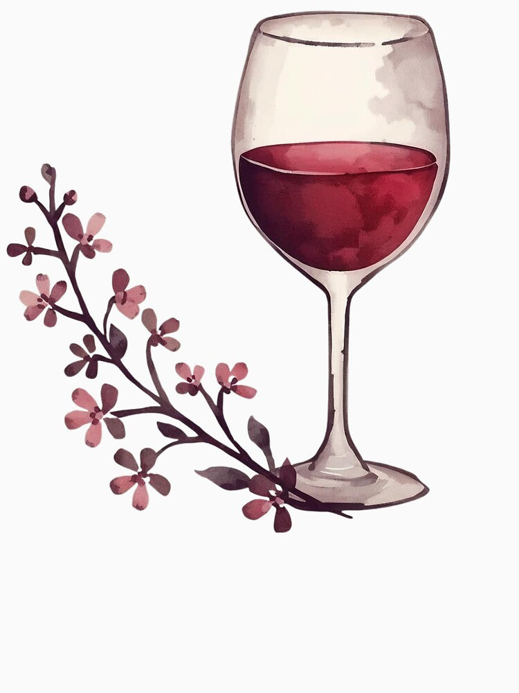 Red wine and flower by uunaa
