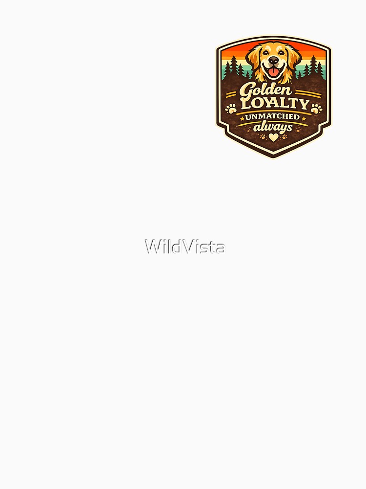 Golden Loyalty Unmatched Always Golden Retriever Gift by WildVista