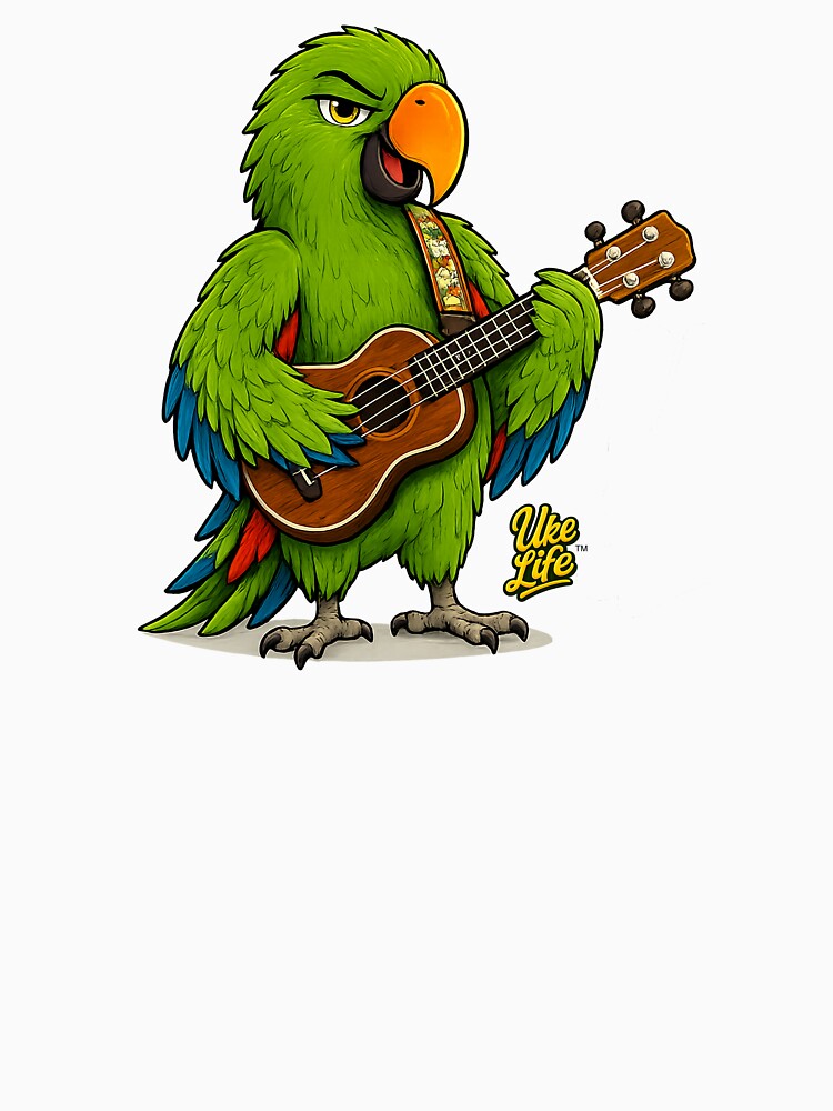 Uke Life Parrot – Ukulele Parrot Design by Ukulele Gent