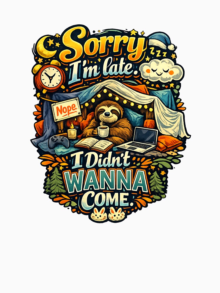 Sorry I'm late. I didn't wanna come | Introvert Humor by Aesthetic-Den