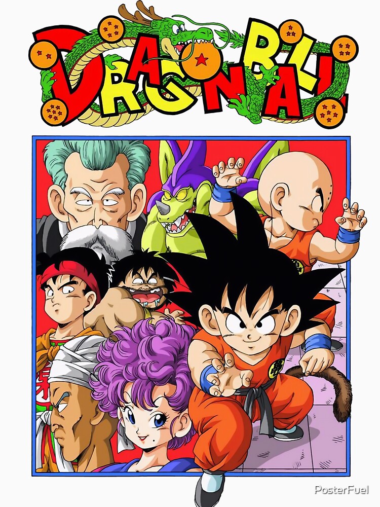Classic Anime Crew – Retro Character Collage Design by PosterFuel