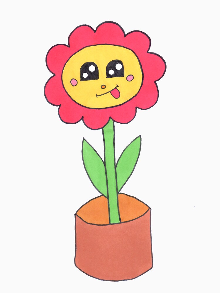 Copy of Cute Flower with a green background by Kitten2525