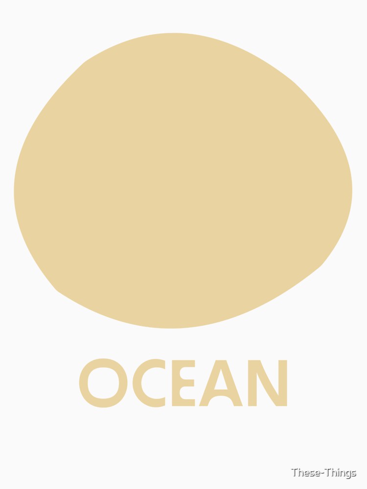 Ocean - Sand - Classic Tshirt - Crewneck tee, Ocean life, Diver, Swimmer, Water Baby, Organic, bold graphics by These-Things