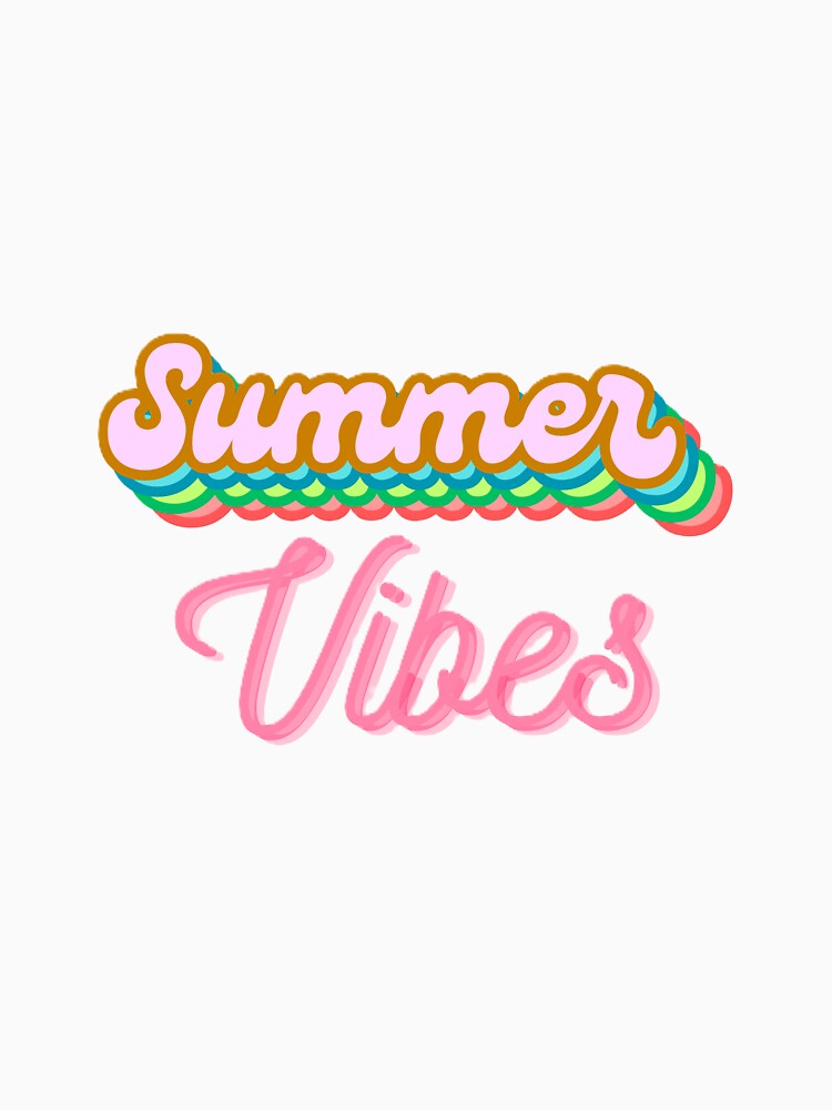 "Summer Vibes" Aesthetic and Simple Tees by Randomartsies