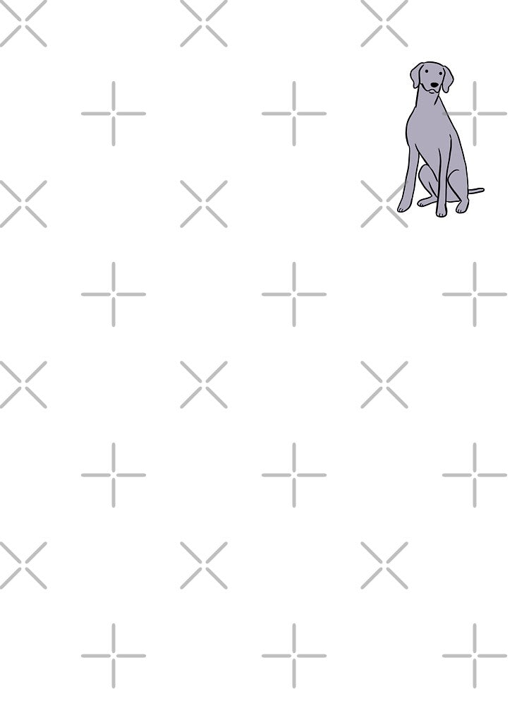 Cute weimaraner dog Illustration by Yarafantasyart