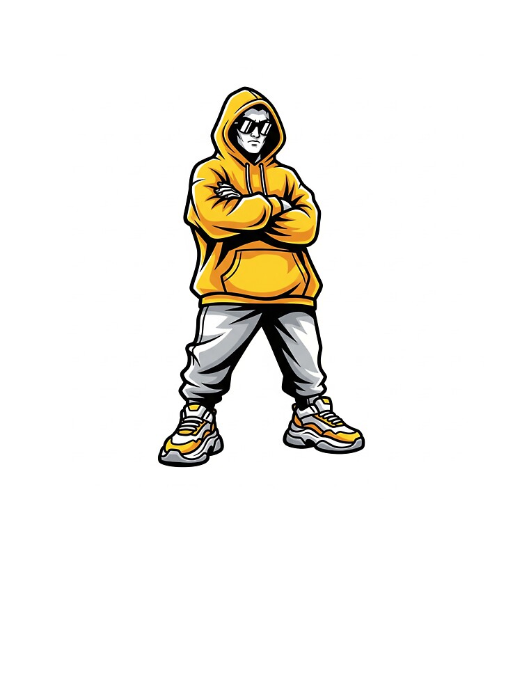 Urban Streetwear Mascot - Bold Hoodie Sneaker Character Graphic by Somlata07