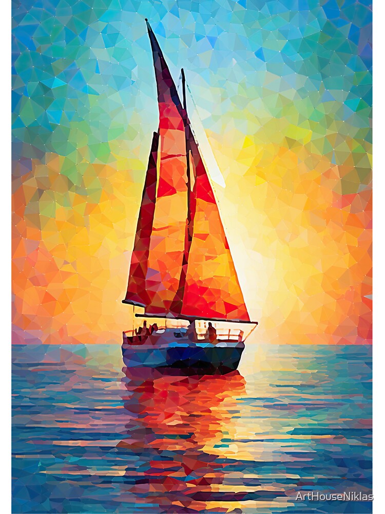 Sailboat Pop Art Maritime by ArtHouseNiklas