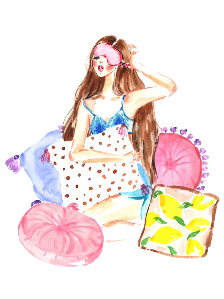 Lazy Morning in Paris Fashion Illustration by AeronCreative