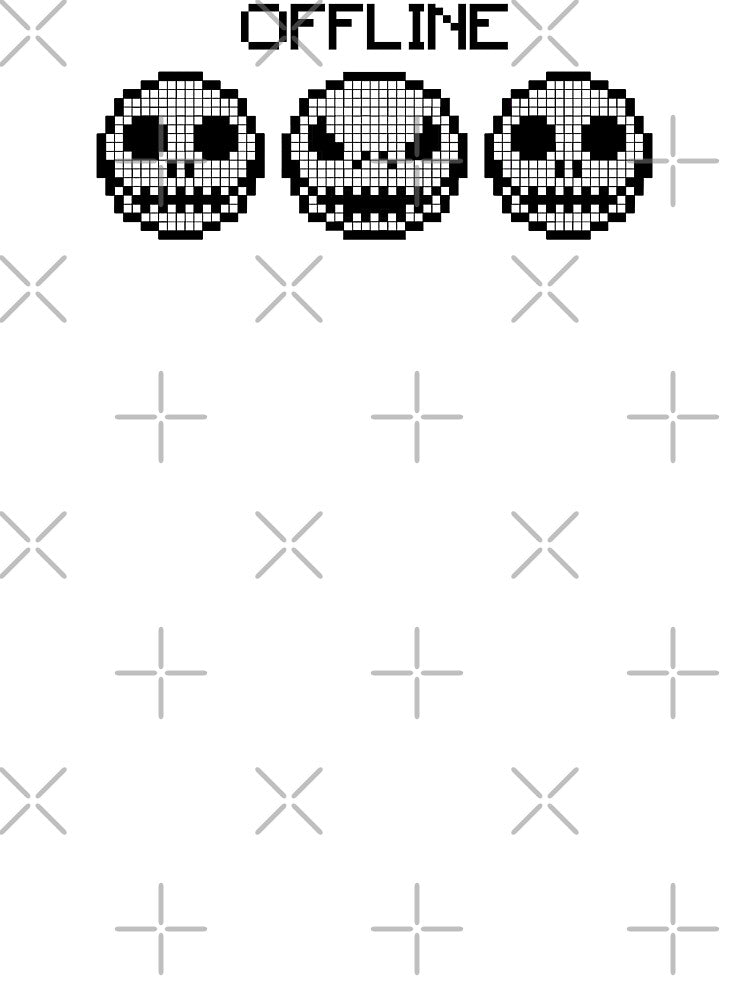 skull pixel offline by offline24