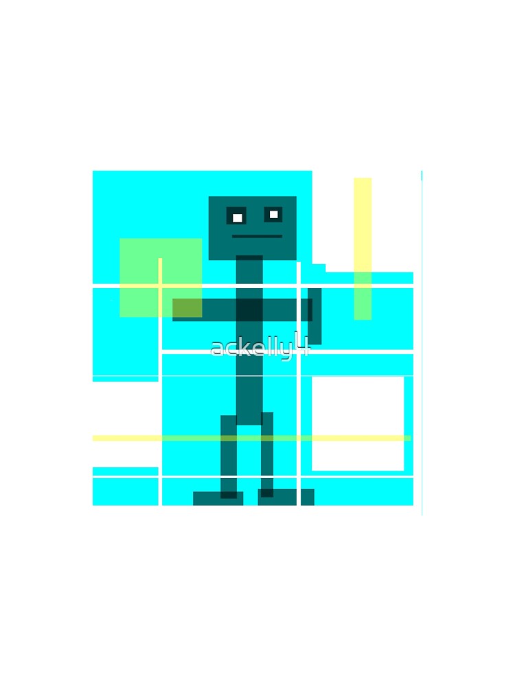 Robot Bob, modern abstract by ackelly4