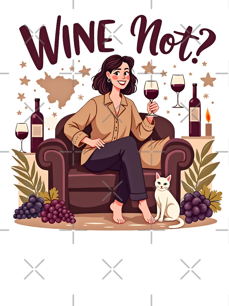 Wine Not T-Shirt – Funny Wine Lover Merchandise | Wine Gift by Vajid Designs