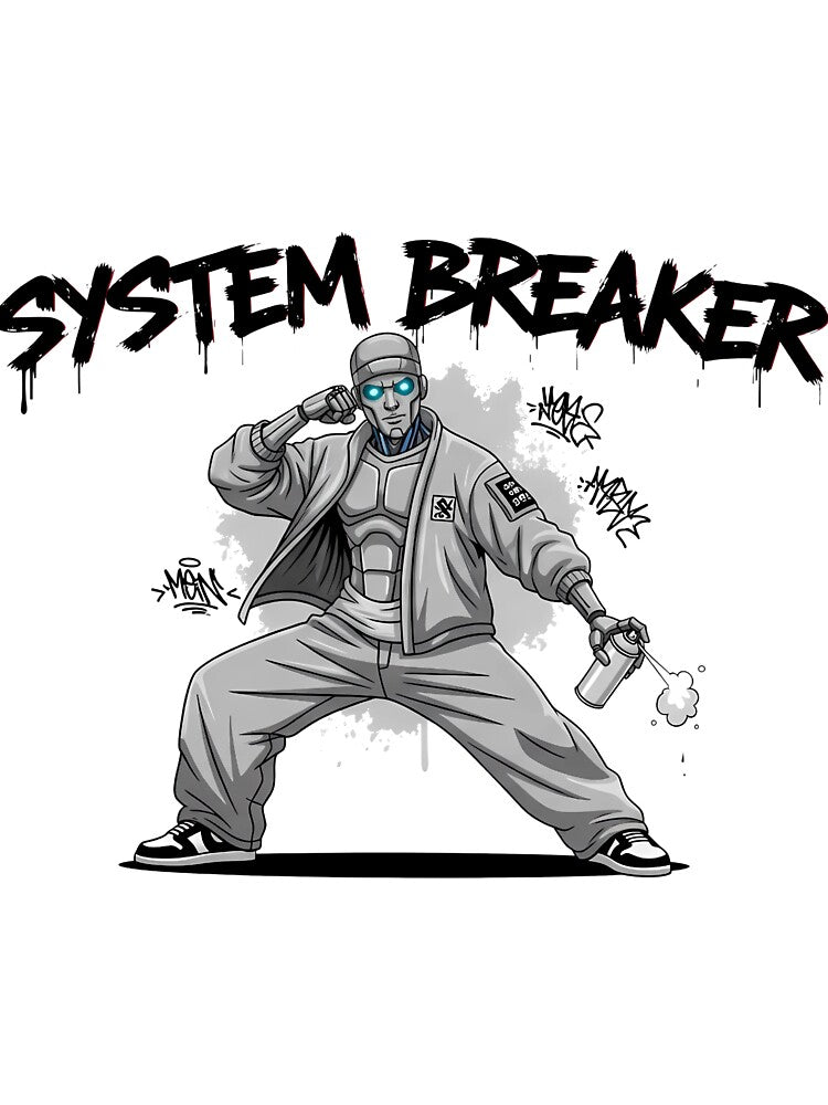 Cool Urban robot Hoodie Street Culture Graphic. by BorenStore