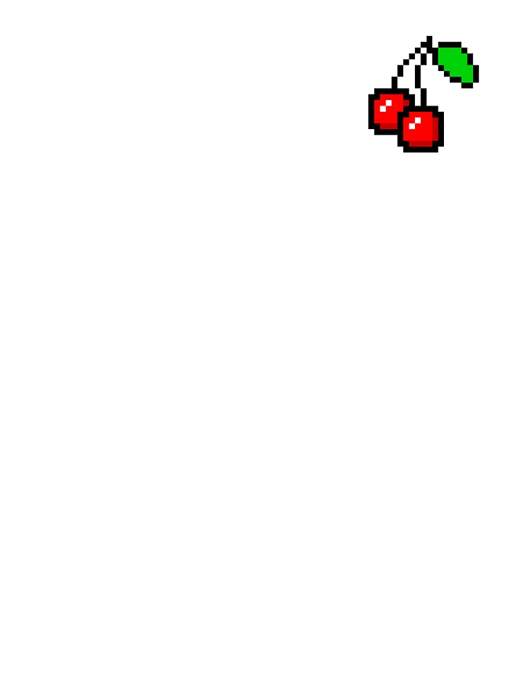Cherry pixel art by Pixel-Delights