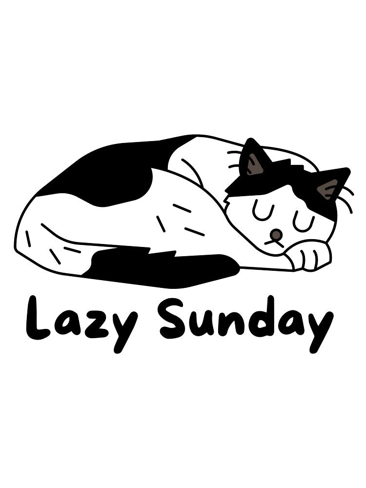 Lazy Sunday Cat Design by derendesign