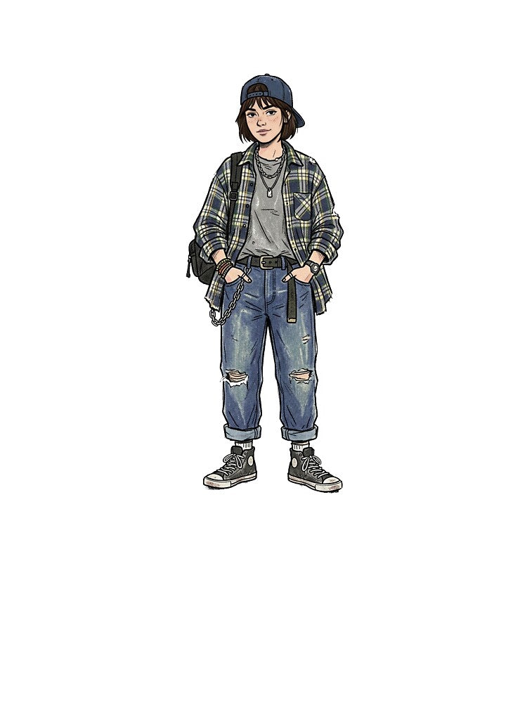 Tomboy Outfits Vintage 90s Streetwear Art by DuckOddity