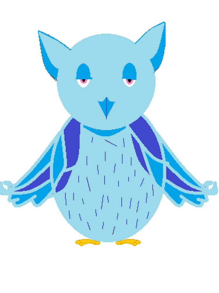 Cool and simple meditating owl design by Miracle Awaited