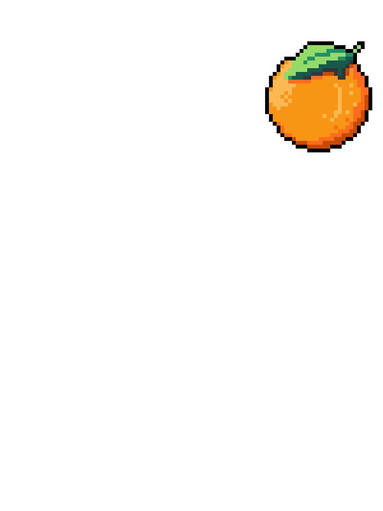 Pixel Orange - pixel food art by LittleFoodShop